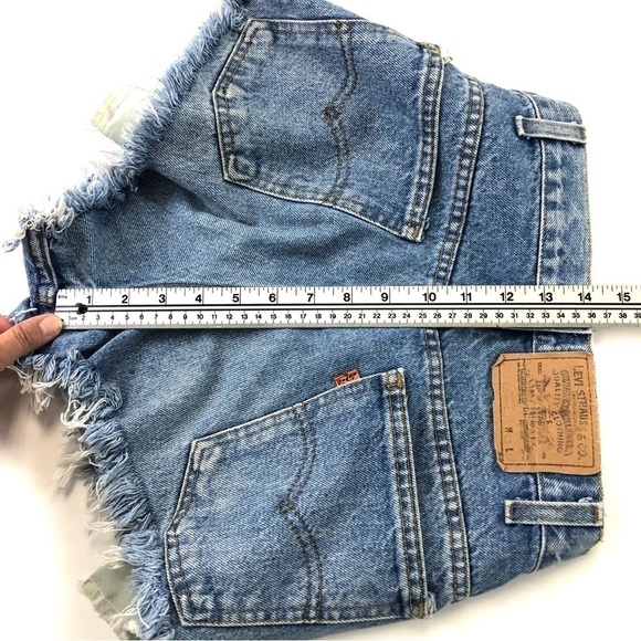 LEVI’S orange tab cutoffs jean shorts 28” - Picture 4 of 8